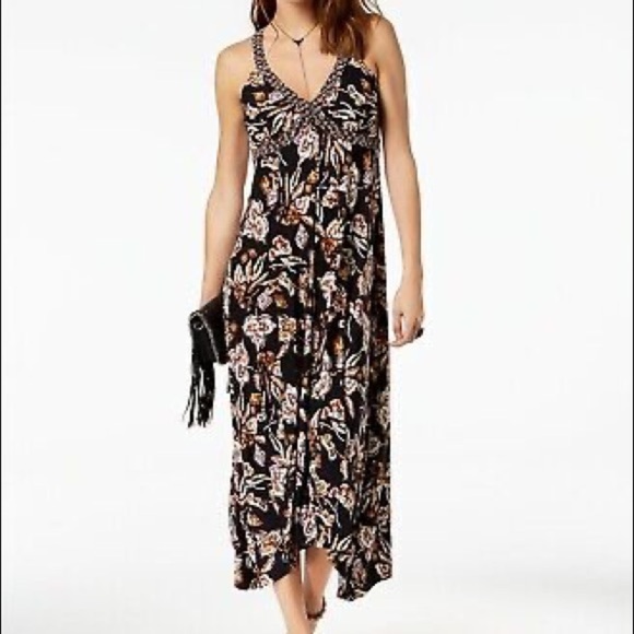 INC International concepts womens printed handkerchief hem dress - Picture 1 of 6